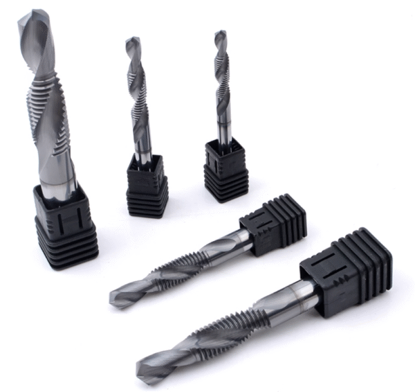 Solid Carbide Spiral Flute Drill-Tap Combo Tool