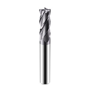 4-Flute Solid Carbide End Mills | AlTiN Coated for Steel & Stainless | HRC 55